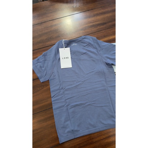 LSKD AeroFLX+ Seamless Tee Night Shadow Workout Shirt Womens Medium NWT NEW - Picture 15 of 16
